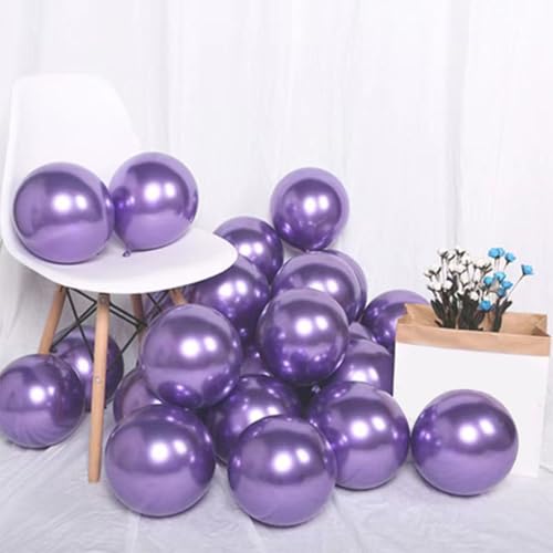 Luftballons Lila, 30 Stück 10 Zoll Latex Lila Ballons, Helium Luftballons für Hochzeit Geburtstag Valentinstag Babyparty Taufe Party Deko von Tourima