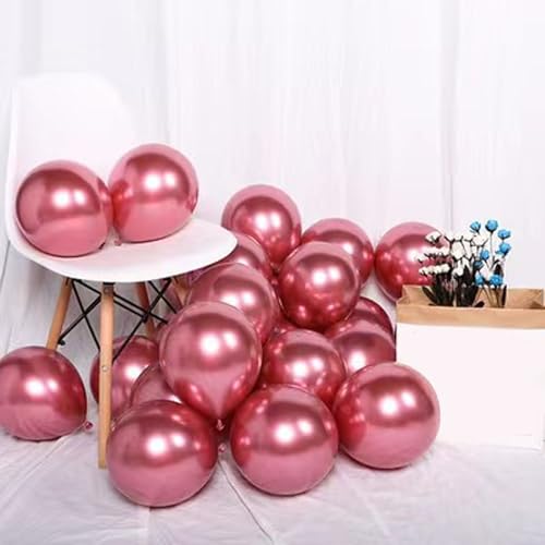 Metallic Luftballons, 25,4 cm, 30 Stück, Roségold, für Hochzeit und Geburtstag Dekoration Metallic Luftballons, 25,4 cm, 30 Stück, Roségold, für Hochzeit und Geburtstag Dekoration von Tourima