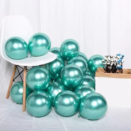 Metallic Luftballons, 25,4 cm, 30 Stück, Türkis-Grün, für Geburtstag und Hochzeit Metallic Luftballons, 25,4 cm, 30 Stück, Türkis-Grün, für Geburtstag und Hochzeit von Tourima