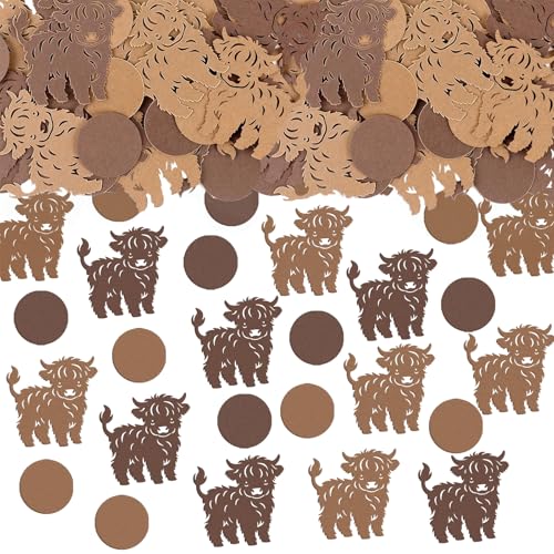 Tourima 100 Stück Dunkelbraun Hochlandrinder Konfetti, für Die Tischdekoration Confetti, 1,7 Inch Konfetti Groß, Streudeko Geburtstag, Tischdeko Geburtstag, für Hochzeit Party Dekoration Tourima 100 Stück Dunkelbraun Hochlandrinder Konfetti, für Die Tischdekoration Confetti, 1,7 Inch Konfetti Groß, Streudeko Geburtstag, Tischdeko Geburtstag, für Hochzeit Party Dekoration von Tourima