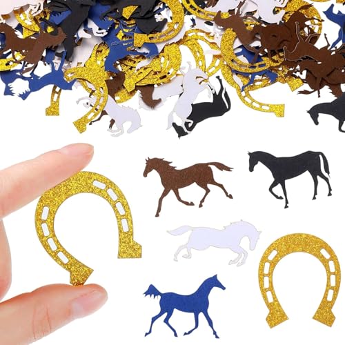 Tourima 100 Stück Hufeisen Deko Set, Glitzer Papier Konfetti für Kindergeburtstag Pferde Deko Geburtstag Mädchen, Tischdeko Pferdegeburtstag, Hobby Horse Steckenpferd Basteln Geburtstag Deko Tourima 100 Stück Hufeisen Deko Set, Glitzer Papier Konfetti für Kindergeburtstag Pferde Deko Geburtstag Mädchen, Tischdeko Pferdegeburtstag, Hobby Horse Steckenpferd Basteln Geburtstag Deko von Tourima