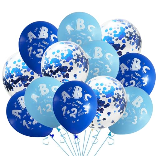 Tourima 12 Stück 12 Zoll Luftballons Blau, Blaue Luftballons für Luftballons Geburtstag und Party Deko, Kinderluftballons Deko und Hochzeiten, Kommunion Feiern,Luftballon Blau, Blaue Ballons von Tourima