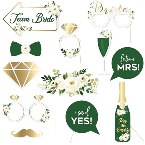 Tourima 12 Stück JGA Deko Grün Bride to Be, JGA Deko Frauen Girlande für Tischdeko JGA Frauen, Junggesellenabschied Frauen Deko, Bride to Be Deko Junggesellinnenabschied Frauen, Team Braut Tourima 12 Stück JGA Deko Grün Bride to Be, JGA Deko Frauen Girlande für Tischdeko JGA Frauen, Junggesellenabschied Frauen Deko, Bride to Be Deko Junggesellinnenabschied Frauen, Team Braut von Tourima