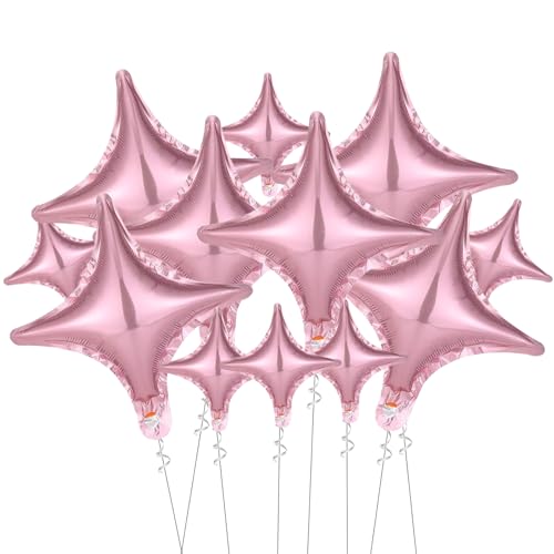 Tourima 12 Stück Rosa Sterne Folienballons, 6x 10 Zoll & 6x 26 Zoll Helium Luftballons, Folienluftballon Geburtstag, Partydeko Disco, Ballons Helium Geeignet, Retro Deko, Party Luftballons Tourima 12 Stück Rosa Sterne Folienballons, 6x 10 Zoll & 6x 26 Zoll Helium Luftballons, Folienluftballon Geburtstag, Partydeko Disco, Ballons Helium Geeignet, Retro Deko, Party Luftballons von Tourima