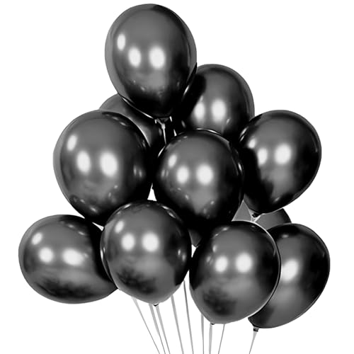 Tourima 20 Stück 10 Zoll Metall Schwarze Luftballons Set, Luftballons Schwarz Gold für Luftballons Geburtstag Hochzeit Verlobung Babyparty Dekoration Jugendweihe Deko, Schwarze Ballons Geburtstag Tourima 20 Stück 10 Zoll Metall Schwarze Luftballons Set, Luftballons Schwarz Gold für Luftballons Geburtstag Hochzeit Verlobung Babyparty Dekoration Jugendweihe Deko, Schwarze Ballons Geburtstag von Tourima