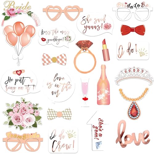 Tourima 23 Stück Rosa JGA Accessoires Frauen Bride to Be Deko, JGA Spiele Frauen für Jungesellinenabschied Braut, JGA Foto Accessoires und Bachelorette Party Accessories, Junggesellinnenabschied Deko Tourima 23 Stück Rosa JGA Accessoires Frauen Bride to Be Deko, JGA Spiele Frauen für Jungesellinenabschied Braut, JGA Foto Accessoires und Bachelorette Party Accessories, Junggesellinnenabschied Deko von Tourima