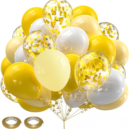Tourima 30 Stück Gelbes Luftballon Set 12 Zoll Gelbe,Weiß und goldene Konfetti Luftballons mit Bändern für die Sonnenblumen Danksagung Honigbienen Mottoparty und Geburtstag Ballon Geburtstag Tourima 30 Stück Gelbes Luftballon Set 12 Zoll Gelbe,Weiß und goldene Konfetti Luftballons mit Bändern für die Sonnenblumen Danksagung Honigbienen Mottoparty und Geburtstag Ballon Geburtstag von Tourima