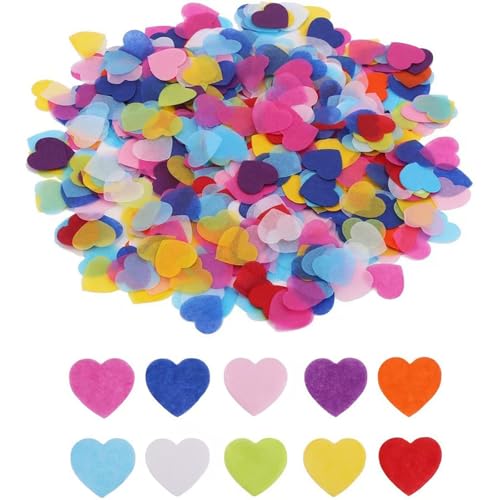 Tourima Herz Konfetti Bunt 100g, 8000+ Stück, 2,5cm Konfetti Groß Geburtstag, Mehrfarbig Herz Streudeko für Geburtstag Hochzeit Party Dekoration Confetti Tourima Herz Konfetti Bunt 100g, 8000+ Stück, 2,5cm Konfetti Groß Geburtstag, Mehrfarbig Herz Streudeko für Geburtstag Hochzeit Party Dekoration Confetti von Tourima
