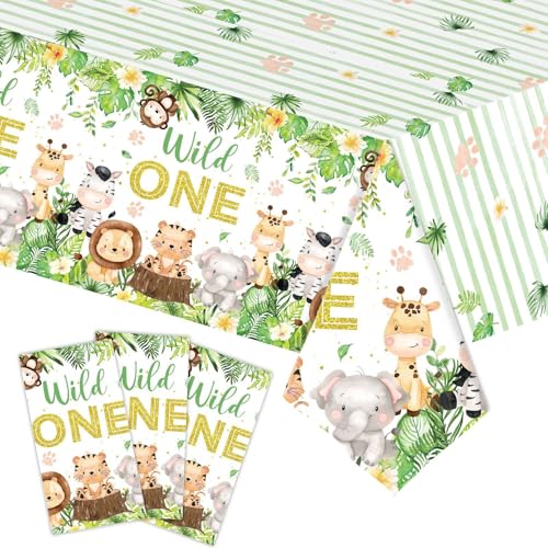 Tourima Wild One Dschungel Safari Tischdeko 1. Geburtstag Junge – 274×137cm Tischdecke für Kindergeburtstag Deko, Erster Geburtstag Junge, Safari Deko Geburtstag 1 Jahr, Wild Child Party Deko Tourima Wild One Dschungel Safari Tischdeko 1. Geburtstag Junge – 274×137cm Tischdecke für Kindergeburtstag Deko, Erster Geburtstag Junge, Safari Deko Geburtstag 1 Jahr, Wild Child Party Deko von Tourima