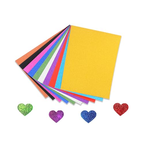 10 Blatt Glitzerpapier zum Basteln,Glitzerpapier zum Basteln und Gestalten,Bunt Glitzer Papier A4 10 Farben 10 Blatt 250g, DIY Grußkarten Scrapbooking Glitter Craft Paper Cardboard 10 Blatt Glitzerpapier zum Basteln,Glitzerpapier zum Basteln und Gestalten,Bunt Glitzer Papier A4 10 Farben 10 Blatt 250g, DIY Grußkarten Scrapbooking Glitter Craft Paper Cardboard von Tovbmup