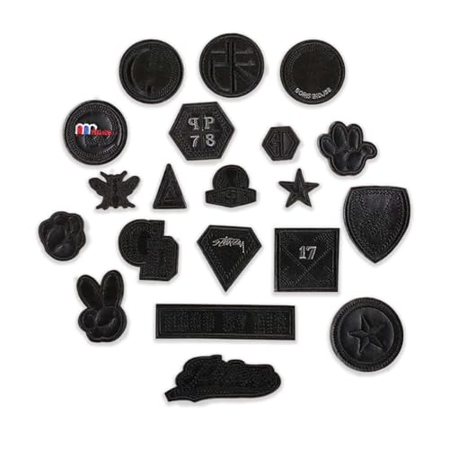 20 Stück Aufnäher zum Aufbügeln,Bügelbild Aufnäher Patch,schwarz bestickte Applikationen,für Kleidung, Hosen, Hüte, Jeans, Nähen, Blumen-Applikation, Bastelzubehör 20 Stück Aufnäher zum Aufbügeln,Bügelbild Aufnäher Patch,schwarz bestickte Applikationen,für Kleidung, Hosen, Hüte, Jeans, Nähen, Blumen-Applikation, Bastelzubehör von Tovbmup