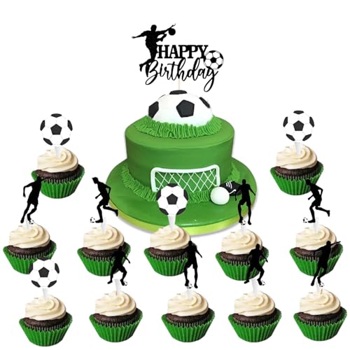 25 Stück Fussball Cupcake Topper Fussball Muffin Deko,Geburtstag Tortendeko Muffins Deko, für Fußball Sportler Periphere Aktivitäten Dekoration, Kinder Geburtstag Party, Babyparty, Kuchendekoration 25 Stück Fussball Cupcake Topper Fussball Muffin Deko,Geburtstag Tortendeko Muffins Deko, für Fußball Sportler Periphere Aktivitäten Dekoration, Kinder Geburtstag Party, Babyparty, Kuchendekoration von Tovbmup