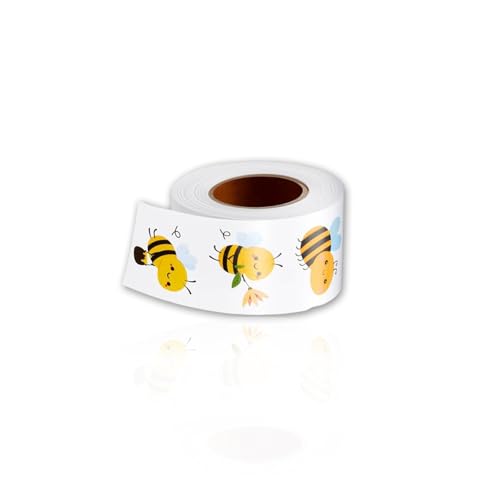 500 pcs Süße Bienen Belohnungsaufkleber,Cartoon Süße Bienen Aufkleber Kinder,mit 8 Süßer Süße Bienen Motive Belohnungsaufkleber Lehrerbedarf für Lehrer Eltern im Unterricht und zu Hause usw. von Tovbmup