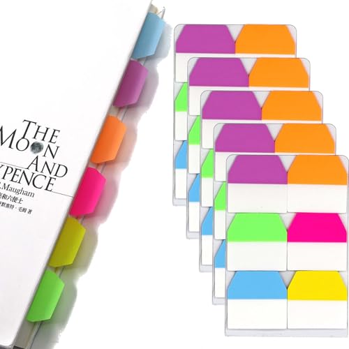 600 Stück Selbstklebende Haftnotizen in 6 Farben - Transparente Seitenmarker mit praktischen Book Tabs, Ideal für Schreibwaren Aesthetic, Studieren und Büroanwendungen 600 Stück Selbstklebende Haftnotizen in 6 Farben - Transparente Seitenmarker mit praktischen Book Tabs, Ideal für Schreibwaren Aesthetic, Studieren und Büroanwendungen von Tovbmup