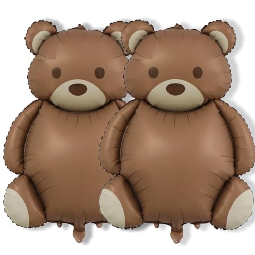 Bär Geburtstag Deko Luftballons für Junge und Mädchen. Braunbär Folienballon. Perfekt für Kindergeburtstag, Baby Shower und Valentinstag, Hochzeitsdeko, Verlobung sowie Geburtstag Party Dekoration. Bär Geburtstag Deko Luftballons für Junge und Mädchen. Braunbär Folienballon. Perfekt für Kindergeburtstag, Baby Shower und Valentinstag, Hochzeitsdeko, Verlobung sowie Geburtstag Party Dekoration. von Tovbmup