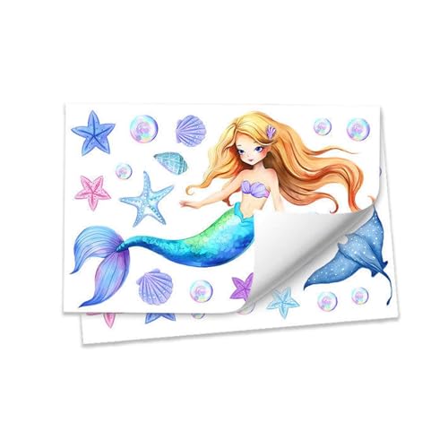 Meerjungfrau Wandtattoo Kinderzimmer Leuchtend Wandaufkleber,Mädchenzimmer Meerestiere Unterwasserwelt Leuchtsticker,Kinderzimmer Dekoration, für Jungen und Mädchen Meerjungfrau Wandtattoo Kinderzimmer Leuchtend Wandaufkleber,Mädchenzimmer Meerestiere Unterwasserwelt Leuchtsticker,Kinderzimmer Dekoration, für Jungen und Mädchen von Tovbmup