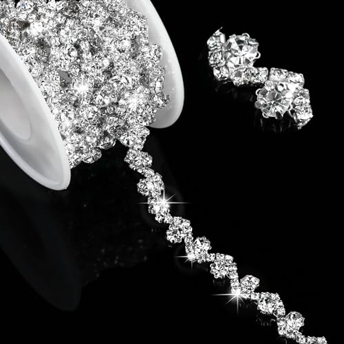 Towenm Strassverzierung, Strassverzierung, Kristall-Strass-Applikation für Hochzeitskleid, Gürtel, Strumpfbänder, Kopfschmuck, Dekoration, Nähen, Diamant-Fransenband, für Handwerk, Brautkostüm Towenm Strassverzierung, Strassverzierung, Kristall-Strass-Applikation für Hochzeitskleid, Gürtel, Strumpfbänder, Kopfschmuck, Dekoration, Nähen, Diamant-Fransenband, für Handwerk, Brautkostüm von Towenm