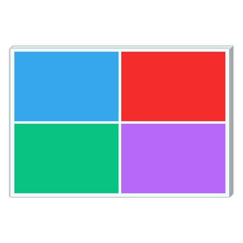 100 Stück - Etiketten Selbstklebend Bunt Groß, Farbige Aufkleber Umzug, Klebeetiketten zum Beschriften - 150 x 100 mm, 4 Farben 100 Stück - Etiketten Selbstklebend Bunt Groß, Farbige Aufkleber Umzug, Klebeetiketten zum Beschriften - 150 x 100 mm, 4 Farben von TownStix