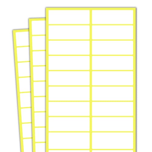 38 x 13 mm - Etiketten Selbstklebend Aufkleber Sticker zum Beschriften - Weiß, 1000 Stück von TownStix