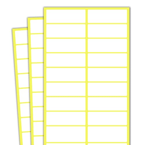 38 x 13 mm - Etiketten Selbstklebend Aufkleber Sticker zum Beschriften - Weiß, 1000 Stück von TownStix