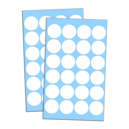 1200 Stück, 25mm Klebepunkte Runde Punktaufkleber Etiketten Markierungspunkte - Weiß 1200 Stück, 25mm Klebepunkte Runde Punktaufkleber Etiketten Markierungspunkte - Weiß von TownStix