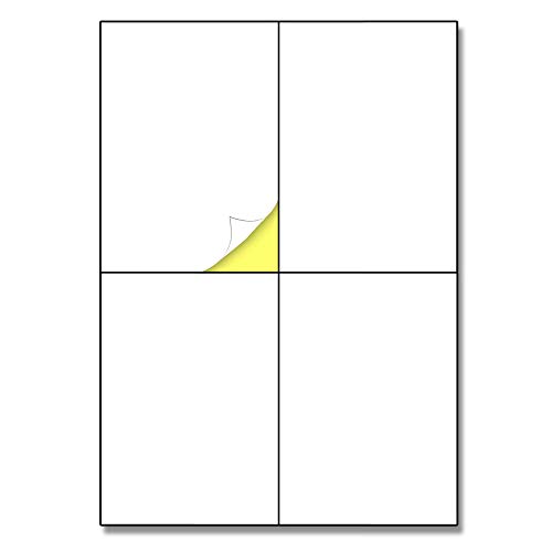 150 Blatt, Etiketten Selbstklebend Versandetiketten Aufkleber A4-4 Stück/Blatt, 148,5 x 105 mm (A6) von TownStix