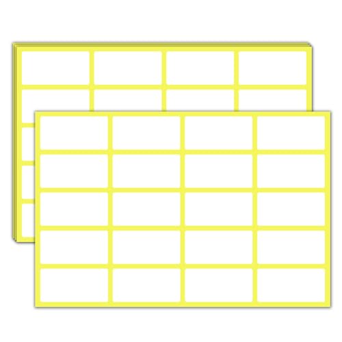 1500 Stück, 40 x 20 mm - Etiketten Selbstklebend Aufkleber zum Beschriften Weiß 1500 Stück, 40 x 20 mm - Etiketten Selbstklebend Aufkleber zum Beschriften Weiß von TownStix