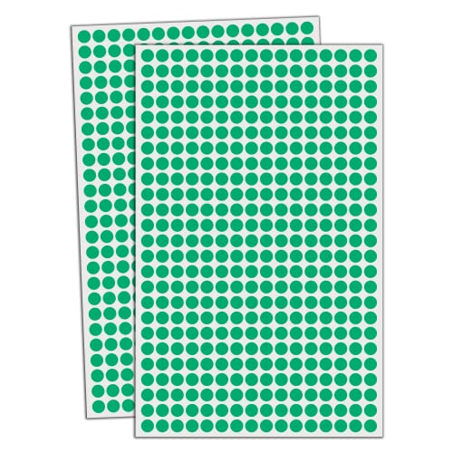 16.000 Stück, 8mm Klebepunkte Runde Punktaufkleber Etiketten Markierungspunkte - Grün 16.000 Stück, 8mm Klebepunkte Runde Punktaufkleber Etiketten Markierungspunkte - Grün von TownStix