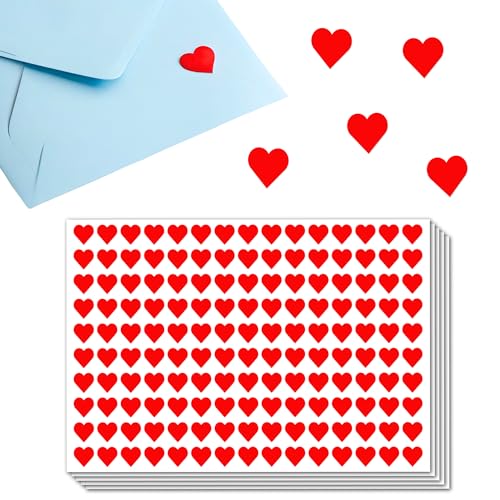 3000 Stück, 12mm - Aufkleber Herz Etiketten Rot Sticker 3000 Stück, 12mm - Aufkleber Herz Etiketten Rot Sticker von TownStix