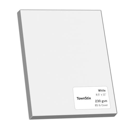 24 Stück, 230gsm - Tonkarton Tonpapier Weiß, 8.5" x 11" 24 Stück, 230gsm - Tonkarton Tonpapier Weiß, 8.5" x 11" von TownStix