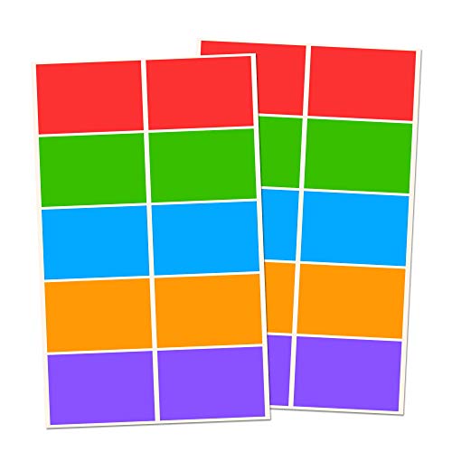 250 Stück, Umzugsaufkleber Etiketten Selbstklebend Bunt - 75 x 50 mm, 5 Farben 250 Stück, Umzugsaufkleber Etiketten Selbstklebend Bunt - 75 x 50 mm, 5 Farben von TownStix