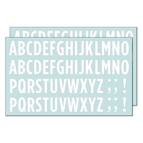30 Sätze - 25mm Buchstaben Aufkleber Sticker, Alphabet Wetterfest zum Aufkleben - Weiß 30 Sätze - 25mm Buchstaben Aufkleber Sticker, Alphabet Wetterfest zum Aufkleben - Weiß von TownStix