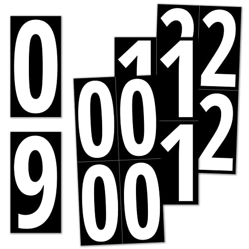 40 Stück, 150 mm - Zahlen Aufkleber Sticker Groß Wetterfest Klebezahlen - Weiße Zahlen 40 Stück, 150 mm - Zahlen Aufkleber Sticker Groß Wetterfest Klebezahlen - Weiße Zahlen von TownStix