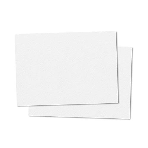 50 Blatt - 300g A5 Dickes Papier Fotokarton, Karteikarten Kartonpapier Tonkarton Pappe, Weiß von TownStix