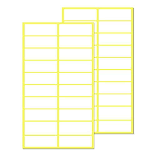 500 Stück, 38 x 13 mm, Aufkleber Etiketten Selbstklebend Klebeetiketten zum Beschriften - Weiß von TownStix