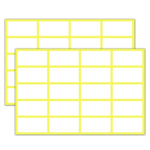 500 Stück, 40 x 20 mm - Etiketten Selbstklebend Aufkleber zum Beschriften Weiß 500 Stück, 40 x 20 mm - Etiketten Selbstklebend Aufkleber zum Beschriften Weiß von TownStix