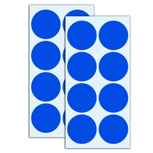 50mm Punktaufkleber Klebepunkte Aufkleber Etiketten Markierungspunkte - Blau, 240 Stück von TownStix