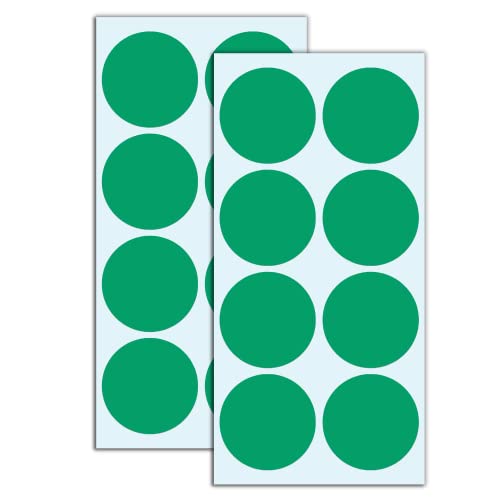 50mm Punktaufkleber Klebepunkte Aufkleber Etiketten Markierungspunkte - Grün, 240 Stück von TownStix