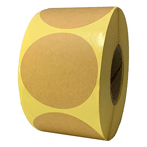 500 Stück - 50mm Kraftpapier Aufkleber Rund, Etiketten Selbstklebend zum Beschriften 500 Stück - 50mm Kraftpapier Aufkleber Rund, Etiketten Selbstklebend zum Beschriften von TownStix