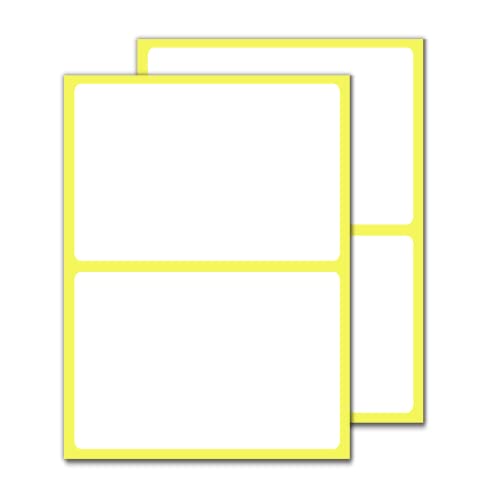 60 Stück, 153 x 102 mm, Etiketten Selbstklebend Aufkleber Klebeetiketten zum Beschriften Groß - Weiß von TownStix