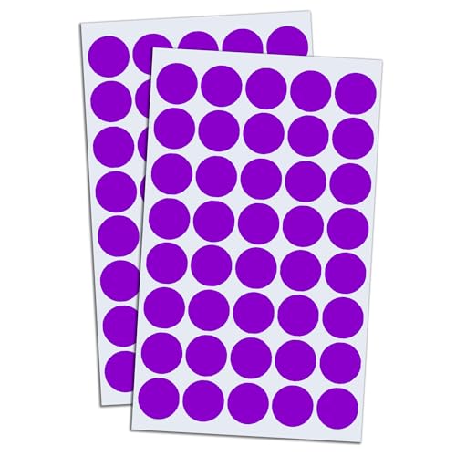 8000 Stück, 20mm Punktaufkleber Klebepunkte Aufkleber Etiketten Markierungspunkte Selbstklebende - Lila 8000 Stück, 20mm Punktaufkleber Klebepunkte Aufkleber Etiketten Markierungspunkte Selbstklebende - Lila von TownStix