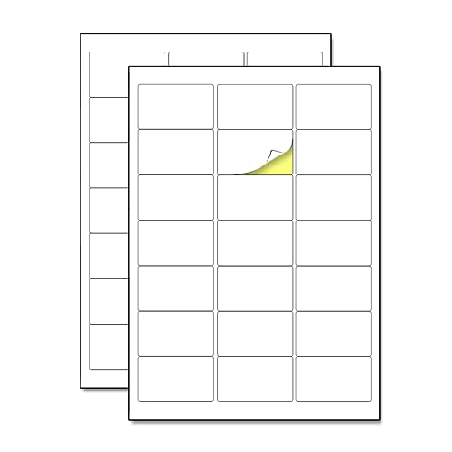 50 Blatt, 21 Stück pro Blatt - Adressaufkleber, Etiketten Selbstklebend Bedruckbar - A4 (63,5 x 38,1 mm) von TownStix