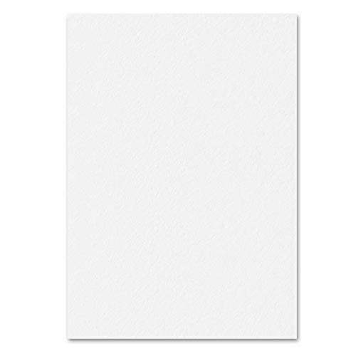 50 Blatt - 300g A4 Dickes Papier zum Drucken, Kartonpapier Fotokarton Tonkarton Pappe, Weiß von TownStix