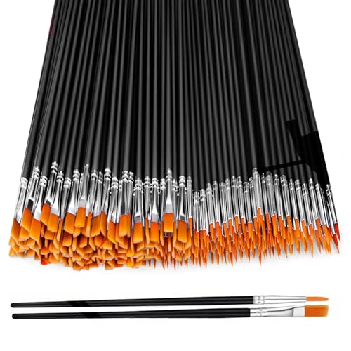 60 Stück Pinsel Set mit 30 Runden und 30 Flachen Pinseln, Künstlerpinsel für Körper, Gesicht, Felsen und Leinwand, Acryl-, Wasserfarben- und Ölmalerei, perfekt für Künstler, Malliebhaber und Anfänger 60 Stück Pinsel Set mit 30 Runden und 30 Flachen Pinseln, Künstlerpinsel für Körper, Gesicht, Felsen und Leinwand, Acryl-, Wasserfarben- und Ölmalerei, perfekt für Künstler, Malliebhaber und Anfänger von TownTop