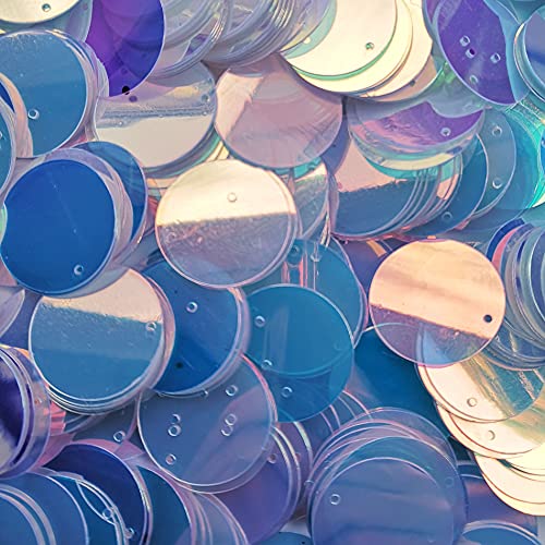 Flache runde Pailletten, schillernde, transparente, lose Pailletten, Kristall, schillernde Pailletten für Bastelarbeiten, Stickereien, 200 Stück von Towonder