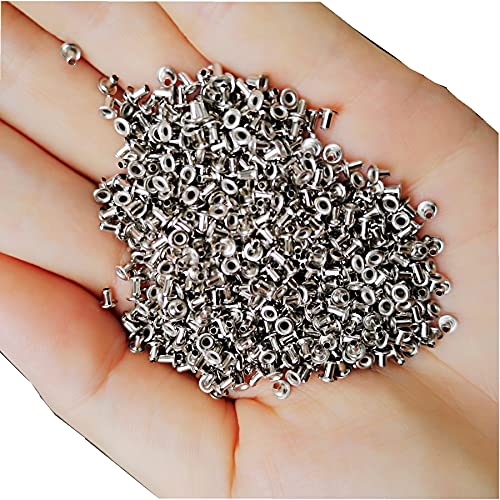Solide Messingösen, kleine Ösen, selbstrückend, für Perlenkerne, Kleidung, Leder, Leinwand, 600 Stück Solide Messingösen, kleine Ösen, selbstrückend, für Perlenkerne, Kleidung, Leder, Leinwand, 600 Stück von Towonder