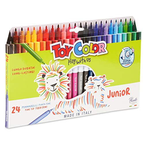 Junior-Fasermaler Color Box (24-er Pack) von Toy Color