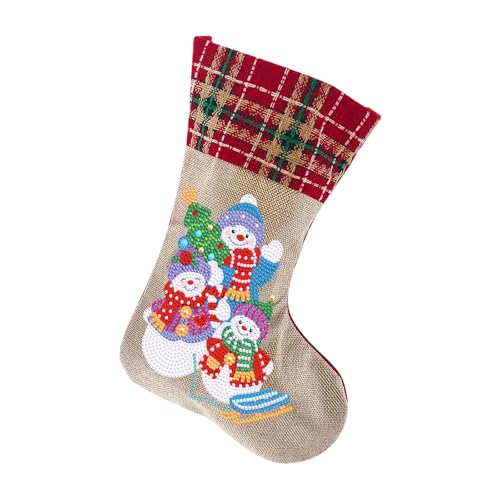 Weihnachtsstrümpfe, 5D Diamond Painting Weihnachtsstrümpfe Schneemann Muster Weihnachtsbaum Socken Anhänger Personalisierte Weihnachtsstrümpfe Diamond Malerei Hanging Stock für Xmas Tree Dekoration Weihnachtsstrümpfe, 5D Diamond Painting Weihnachtsstrümpfe Schneemann Muster Weihnachtsbaum Socken Anhänger Personalisierte Weihnachtsstrümpfe Diamond Malerei Hanging Stock für Xmas Tree Dekoration von Toyhood