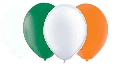 Packung mit 12 St. Patrick's Latexballons - 4 Grüne, 4 Weiße, 4 Orangefarbene 12 "-Ballons - Partydekorationen Packung mit 12 St. Patrick's Latexballons - 4 Grüne, 4 Weiße, 4 Orangefarbene 12 "-Ballons - Partydekorationen von Toyland