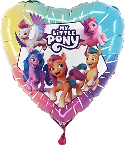 Toyland® 18-Zoll-Folienballon mit My Little Pony-Charakter in Herzform – Kinderparty-Dekorationen von Toyland